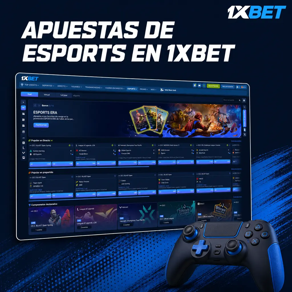 Apuestas de esports en 1xbet: ganador de mapa, hándicap, rondas y torneos como IEM Katowice, The International y VCT