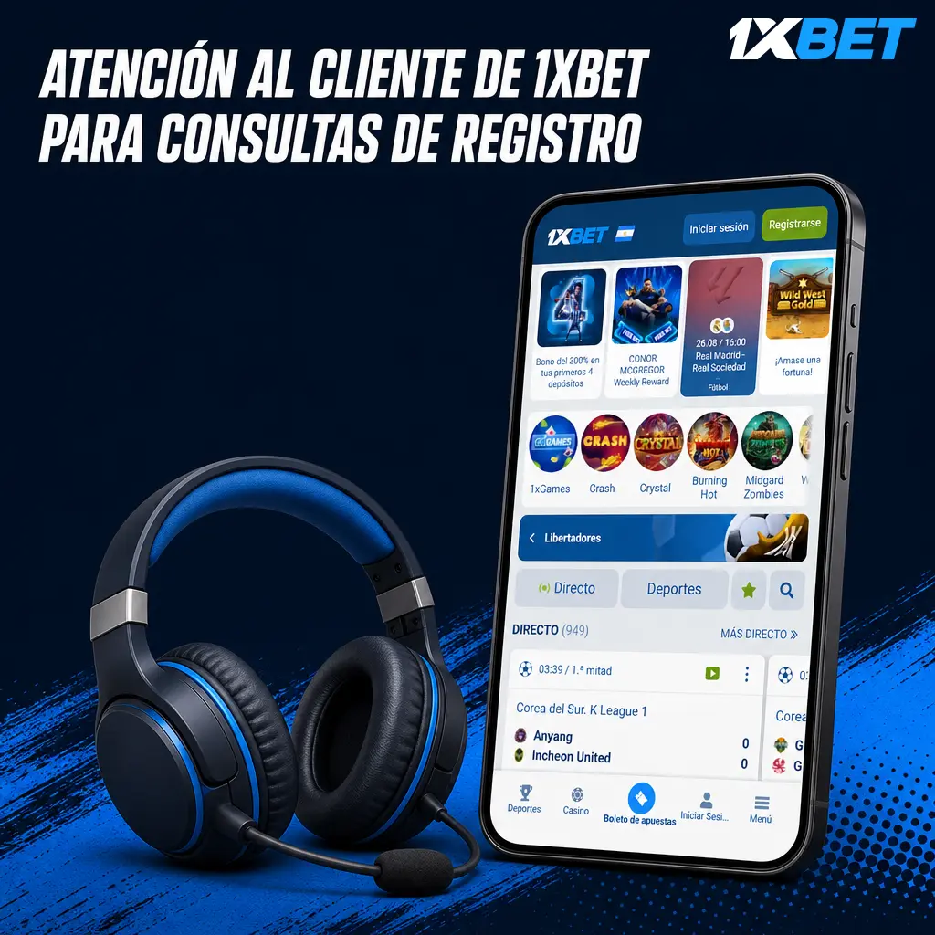 Atención al cliente de 1xbet disponible 24/7 para ayudar con registro, verificación y acceso a la cuenta en Argentina.