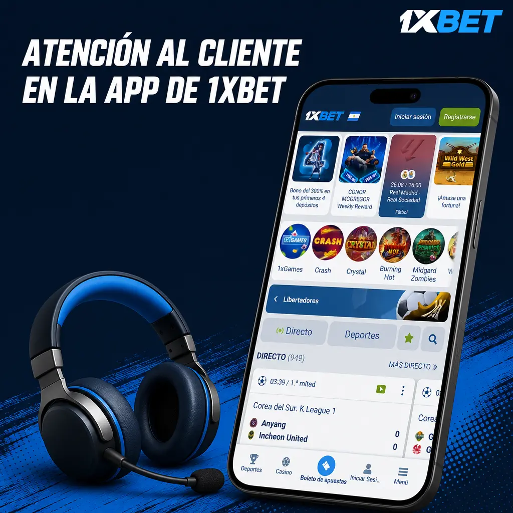 Atención al cliente en la app de 1xbet: chat en vivo, correo, teléfono y redes sociales disponibles 24/7