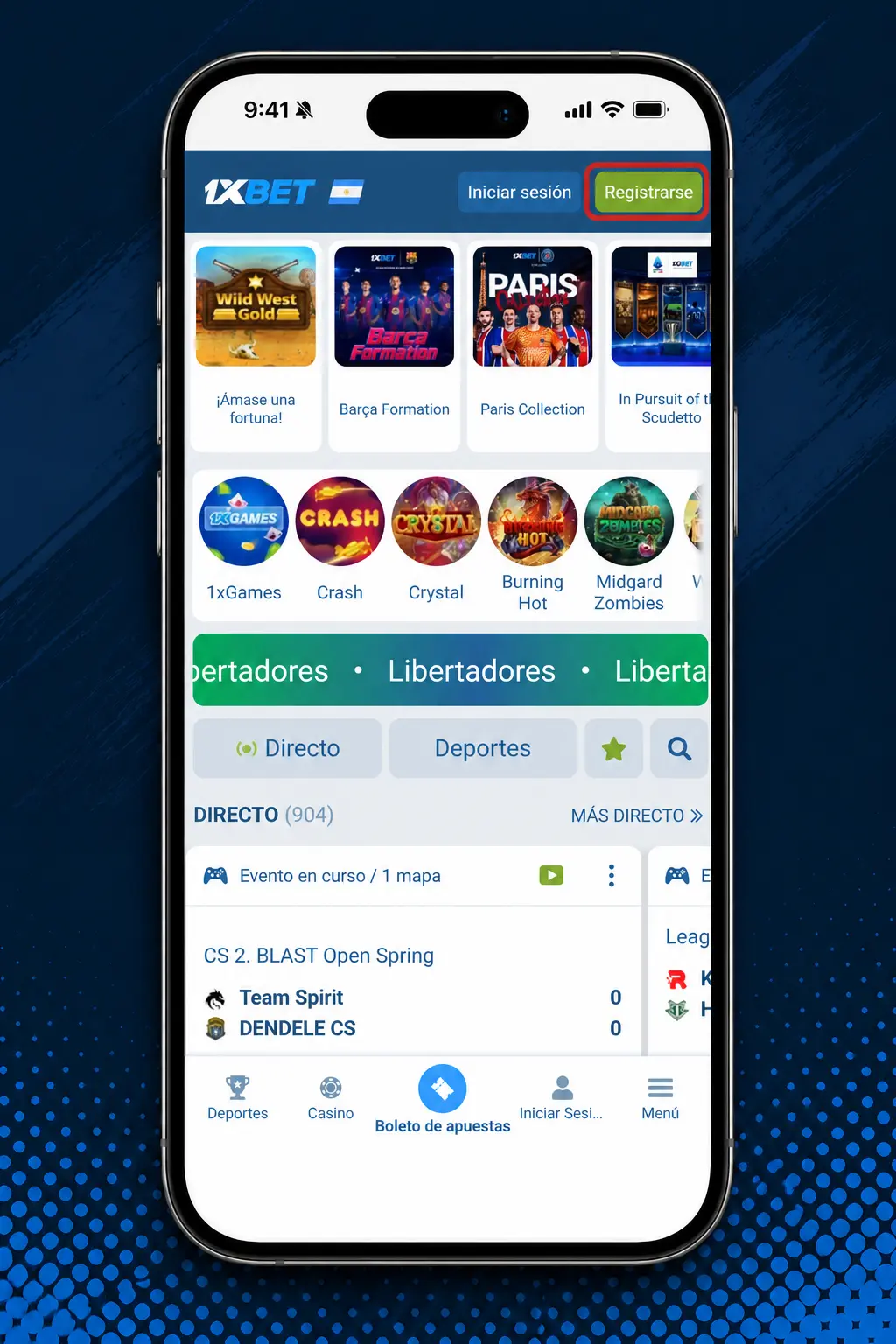 Pasos para crear una cuenta en 1xbet: registro rápido en minutos eligiendo peso argentino (ARS) como moneda.