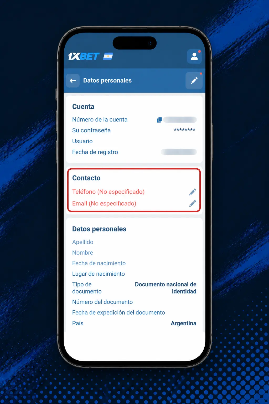 Pasos para registrarte, depositar y jugar en el casino de 1xbet Argentina, desde el registro hasta la primera apuesta.
