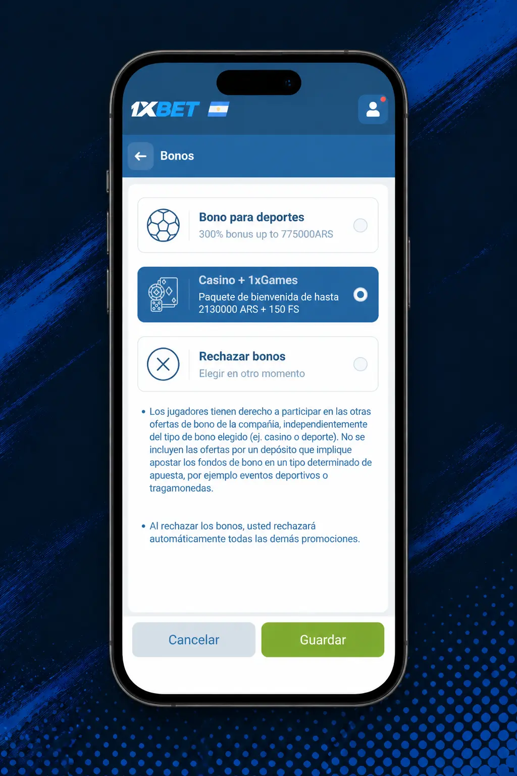 Pasos para registrarte, depositar y jugar en el casino online de 1xbet Argentina paso a paso