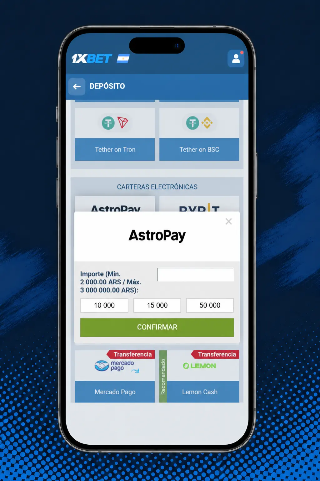 Pasos para jugar tragamonedas en 1xBet: registro, depósito, selección de juego y giro en la app móvil.