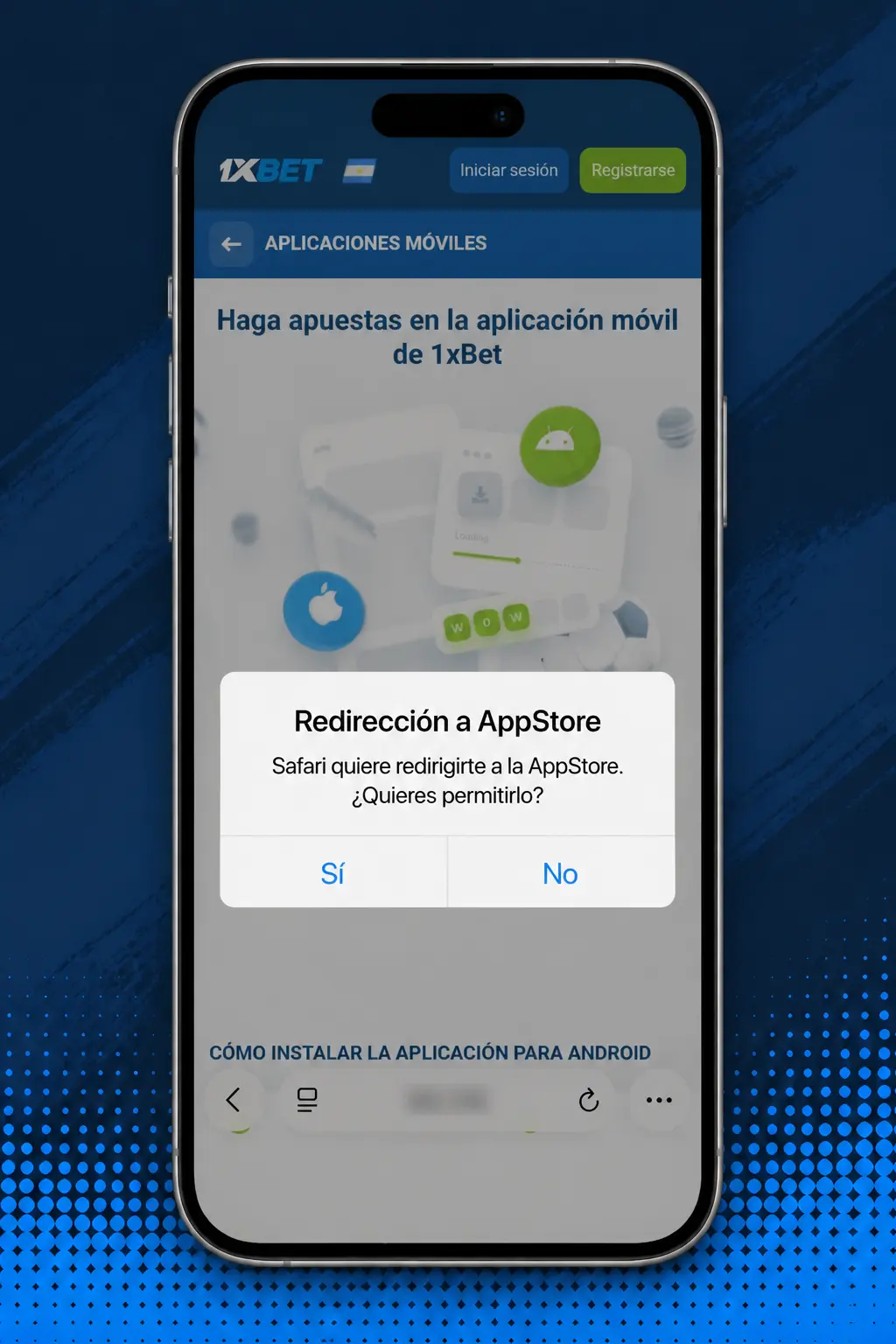 Pasos para instalar 1xbet en iOS desde Safari y agregar el ícono a la pantalla de inicio