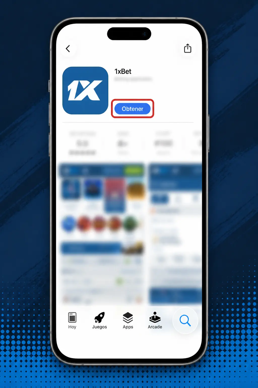 Pasos para instalar 1xbet en iOS desde Safari agregando el ícono a la pantalla de inicio