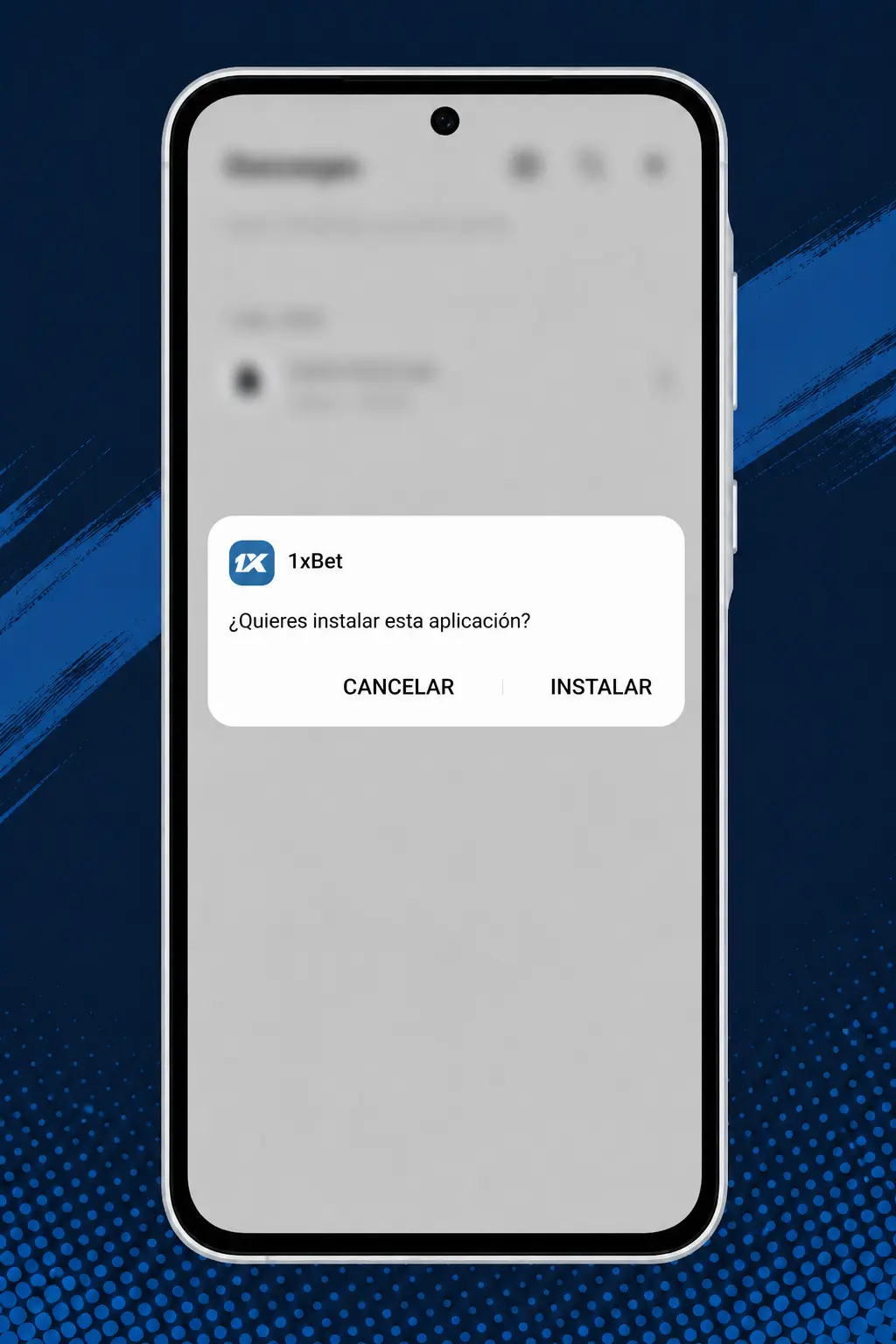 Pasos para instalar el APK de 1xbet en Android: descarga, permisos de seguridad e instalación en el dispositivo.