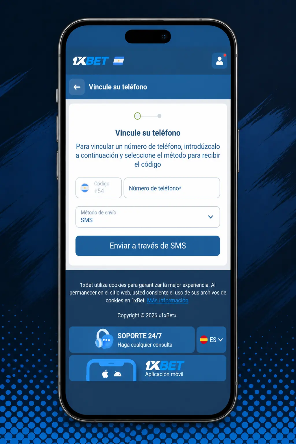 Pasos para realizar una apuesta deportiva en 1xbet: elegir evento, cuota, monto en ARS y confirmar la operación.