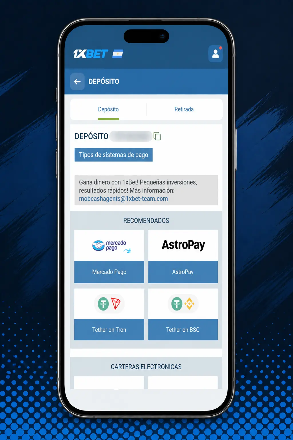 Pasos para realizar una apuesta deportiva en 1xbet: elegir evento, cuota, ingresar monto en ARS y confirmar la operación.