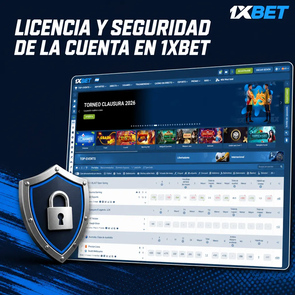 Licencia de Curazao y seguridad de 1xbet: cifrado SSL, juegos con certificación RNG y verificación de identidad KYC/AML.