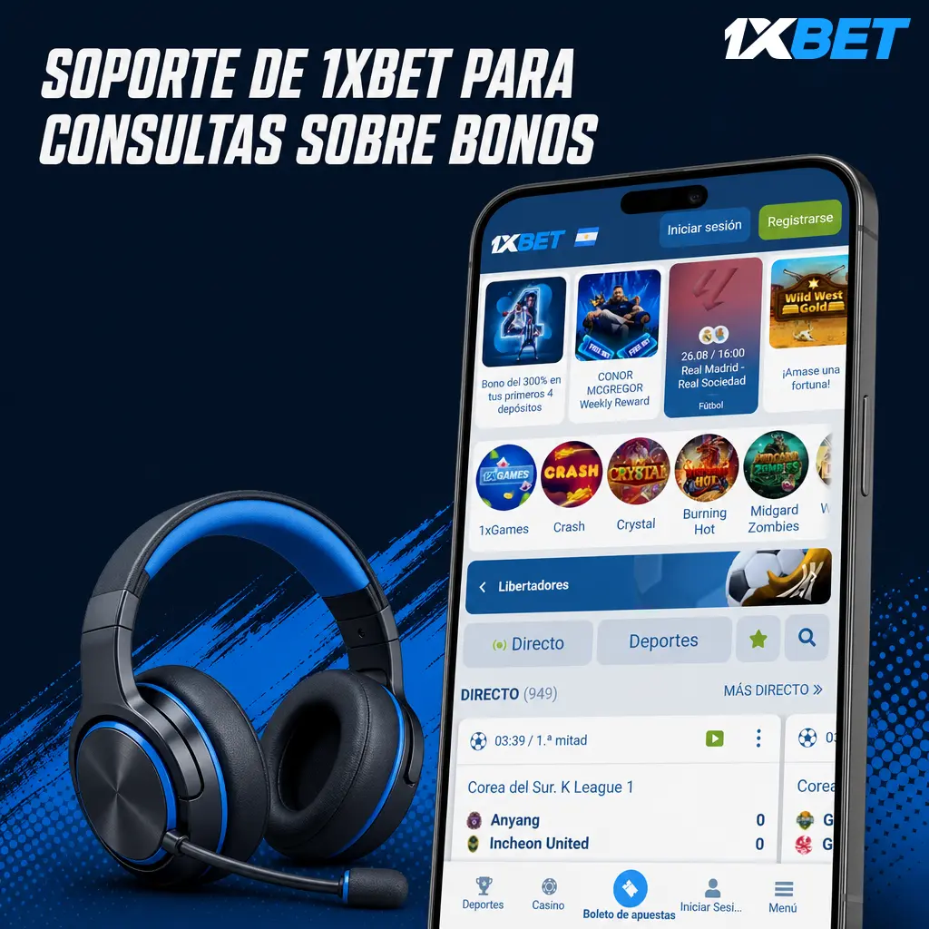Soporte de 1xbet disponible 24/7 para consultas sobre bonos, rollover y errores con códigos promocionales
