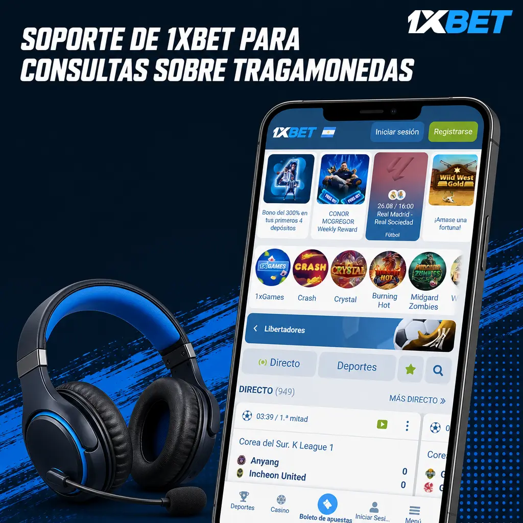 Soporte de 1xbet en Argentina disponible 24/7 para resolver consultas sobre tragamonedas y errores en giros