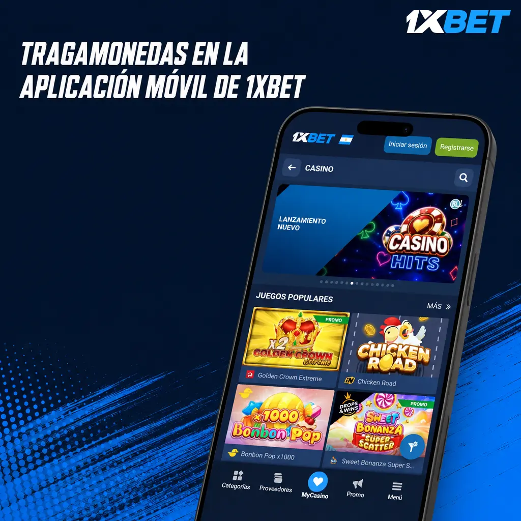 Tragamonedas de 1xbet en app móvil Android e iOS con búsqueda, favoritos, depósito rápido y notificaciones push
